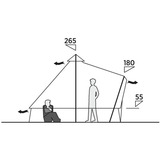 Easy Camp Vaulen Tipi, per 7 persone, Tenda marrone