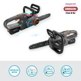 GARDENA Motosega a batteria PowerSaw 250/18V P4A Set pronto all'uso, Sega a catena grigio/Turchese