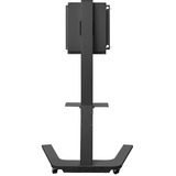 HAGOR BrackIT Rotate 165,1 cm (65") Nero Pavimento Nero, Libera installazione, 45 kg, 116,8 cm (46"), 165,1 cm (65"), 400 x 400 mm, Nero