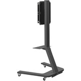 HAGOR BrackIT Rotate 165,1 cm (65") Nero Pavimento Nero, Libera installazione, 45 kg, 116,8 cm (46"), 165,1 cm (65"), 400 x 400 mm, Nero