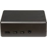 Inter-Tech 88887359 accessorio per scheda di sviluppo Custodia Nero, Housing Nero, Custodia, Raspberry Pi, Raspberry Pi, Nero, Alluminio, 90 mm