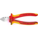 KNIPEX KP-1426160 Pinze spellacavi, Pinze di taglio rosso/Giallo, Isolante di protezione, 216 g, Rosso, Giallo