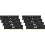 Kingston FURY FURY 256GB 5600MT/s DDR5 ECC Reg CL36 DIMM (Kit da 8) Renegade Pro XMP, Memoria Nero, 256 GB, 8 x 32 GB, DDR5, 288-pin DIMM, Nero