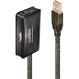 Lindy 42635 hub di interfaccia USB 2.0 480 Mbit/s Grigio USB 2.0, USB 2.0, 480 Mbit/s, Grigio, 28/24, 10 m