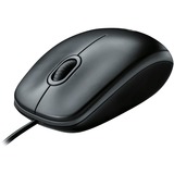 Logitech B100 mouse Ambidestro USB tipo A Ottico 800 DPI Nero, Ambidestro, Ottico, USB tipo A, 800 DPI, Nero