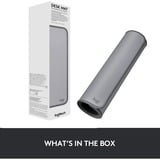 Logitech Desk Mat Studio Series Grigio, Tappetino per mouse grigio, Grigio, Monocromatico, Nylon, Poliestere, Gomma, Barra appoggiaferro antiscivolo