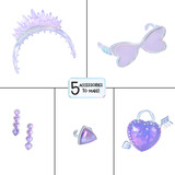 MGA Entertainment Rainbow High Creative Crystals - Violet, Bambola 