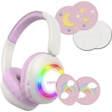 Medion Life HE-1 Kids Cuffie Bluetooth per bambini fucsia