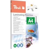 Peach 510419 pellicola per plastificatrice 25 pz, Film A4, 25 pz