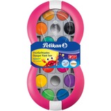 Pelikan Deckfarbkasten Space+ 24 pittura ad acqua Nero, Blu, Marrone, Verde, Magenta, Arancione, Rosa, Rosso, Viola, Giallo Palette 24 pezzo(i), Scatole di vernice fucsia, Nero, Blu, Marrone, Verde, Magenta, Arancione, Rosa, Rosso, Viola, Giallo, 24 pezzo(i)