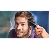 Philips 5000 series Hairclipper series 5000 HC5630/15 Regolacapelli lavabile, Tagliacappelli argento/Nero, Nero, Argento, 0,5 mm, 2,8 cm, 4,1 cm, Acciaio inox, Batteria