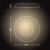 Philips Hue White Ambiance Still Lampada da Soffitto, Luce LED Nero