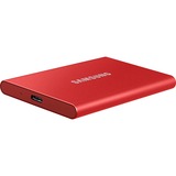 SAMSUNG Portable SSD T7 1000 GB Rosso rosso, 1000 GB, USB tipo-C, 3.2 Gen 2 (3.1 Gen 2), 1050 MB/s, Protezione della password, Rosso