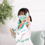 Spin Master MPP RLP Doctor Rl Ply Costume Set GML Costume in maschera Bambino Unisex Divisa, Gioco di ruolo Costume in maschera, Bambino, Unisex, Divisa, Dottore, Verde, Bianco