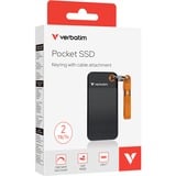 Verbatim Pocket SSD 2 TB USB tipo-C 3.2 Gen 2 (3.1 Gen 2) Nero, Arancione, Disco a stato solido Nero/Orange, 2 TB, USB tipo-C, 3.2 Gen 2 (3.1 Gen 2), 1000 MB/s, 10 Gbit/s, Nero, Arancione