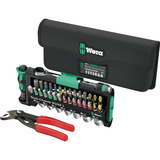 Wera 05049070001, Set di bit Nero/Verde