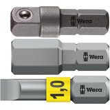 Wera 05049070001, Set di bit Nero/Verde