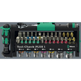 Wera 05049070001, Set di bit Nero/Verde
