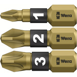Wera 05049070001, Set di bit Nero/Verde