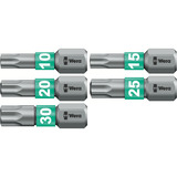 Wera 05049070001, Set di bit Nero/Verde