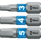 Wera 05049070001, Set di bit Nero/Verde