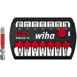 Wiha Set di punte BitBuddy TY-Bits 49mm, 7 pezzi, Set di bit Nero/Rosso