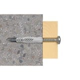 fischer 077888 ancoraggio a vite e tassello 50 pezzo(i) 3,5 cm grigio chiaro, Nylon, 3,5 cm, 6 mm, 4,5 cm, 4 mm, 5 mm