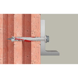 fischer Tassello a gambo lungo DuoXpand 8x80 FUS grigio chiaro/Rosso