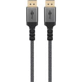 goobay Plus Cavo DisplayPort 2.0/2.1, 16K @ 60Hz, 80 Gbit/s grigio