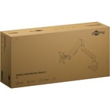 goobay Supporto singolo per monitor con molla a gas, Base per monitor Nero