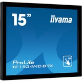 iiyama ProLite TF1534MC-B7X Monitor PC 38,1 cm (15") 1024 x 768 Pixel XGA LED Touch screen Multi utente Nero Nero, 38,1 cm (15"), 1024 x 768 Pixel, XGA, LED, 8 ms, Nero