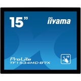 iiyama ProLite TF1534MC-B7X Monitor PC 38,1 cm (15") 1024 x 768 Pixel XGA LED Touch screen Multi utente Nero Nero, 38,1 cm (15"), 1024 x 768 Pixel, XGA, LED, 8 ms, Nero