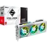ASRock Radeon RX 9070 XT Steel Legend 16GB, Scheda grafica bianco