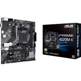ASUS PRIME A520M-K AMD A520 micro ATX, Scheda madre AMD, 3rd Generation AMD Ryzen™ 3, 3rd Generation AMD Ryzen 5, 3rd Generation AMD Ryzen™ 7, 3rd..., DDR4-SDRAM, 64 GB, DIMM, 2133,2400,2666,2800,3000,3200,3333,3466,3600,3733,3866,4000,4400,4600 MHz