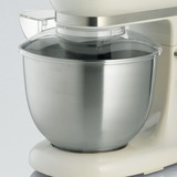 Ariete 1588 Impastatrice Planetaria - Pane, pizza e dolci - 7 Velocità - 3 Fruste - 5,5 Litri - Acciaio Inox - 2400 Watt - Linea Vintage - Beige, Robot da cucina beige/crema, pizza e dolci - 7 Velocità - 3 Fruste - 5,5 Litri - Acciaio Inox - 2400 Watt - Linea Vintage - Beige, Sbattitore con base, Beige, Impasto, Miscelatura, 5,5 L, Beige, Manopola
