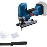 Bosch GST 18V-125 S PROFESSIONAL seghetto elettrico 3500 spm (fogli per minuto) 1,9 kg, Puzzle blu/Nero, Impugnatura a T, Nero, Blu, Rosso, 90°, Senza spazzola, 3500 spm (fogli per minuto), 12,5 cm
