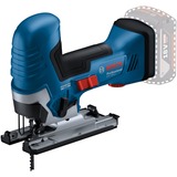 Bosch GST 18V-125 S PROFESSIONAL seghetto elettrico 3500 spm (fogli per minuto) 1,9 kg, Puzzle blu/Nero, Impugnatura a T, Nero, Blu, Rosso, 90°, Senza spazzola, 3500 spm (fogli per minuto), 12,5 cm