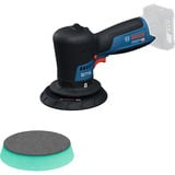Bosch Lucidatrice a batteria GPX 12V-125 Professional solo, 12 Volt, Macchina di lucidatura blu/Nero
