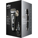 Braun Series 9 Pro 9465cc Rasoio Elettrico Barba, Testina Con Rifinitore ProLift 4+1, Stazione SmartCare 5 In 1, Batteria Da 60 Minuti, Wet&Dry grafite/Argento, Testina Con Rifinitore ProLift 4+1, Stazione SmartCare 5 In 1, Batteria Da 60 Minuti, Wet&Dry, Rasoio, 0,05 mm, Nero, Argento, Batteria, Ioni di Litio, 60 min