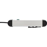 Brennenstuhl Multipresa Premium Alu-Line 4 vie, Ciabatta Nero/alluminio