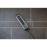 Brennenstuhl Multipresa Premium Alu-Line 4 vie, Ciabatta Nero/alluminio