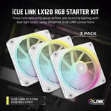 Corsair iCUE LINK LX120 RGB Ricondizionato, Ventola bianco