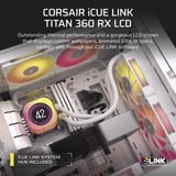 Corsair iCUE LINK TITAN 360 RX LCD Ricondizionato, Raffreddamento ad acqua bianco