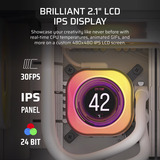 Corsair iCUE LINK TITAN 360 RX LCD Ricondizionato, Raffreddamento ad acqua bianco