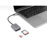 DeLOCK Lettore di schede USB Type-C per schede di memoria SD o Micro SD grigio
