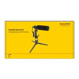 DeLOCK Set microfono shotgun per vlog Nero