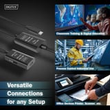 Digitus Cavo di prolunga attivo USB 3.2 Gen 1, connettore USB-C > presa USB-C Nero