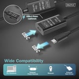 Digitus Cavo di prolunga attivo USB 3.2 Gen 1, connettore USB-C > presa USB-C Nero