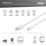 Digitus DB-600106-020-W, Cavo bianco