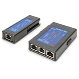 Digitus Tester di cavi unilaterale per cavi di rete RJ45, Tester per cavi Nero